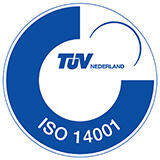 TÜV Nederland ISO 14001 certificeringslogo.